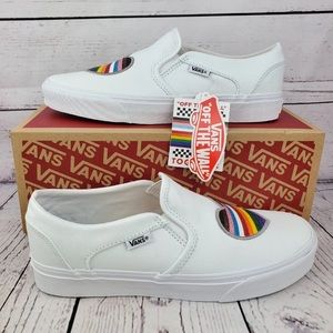 New Van’s Asher Pride Glitter Slip On